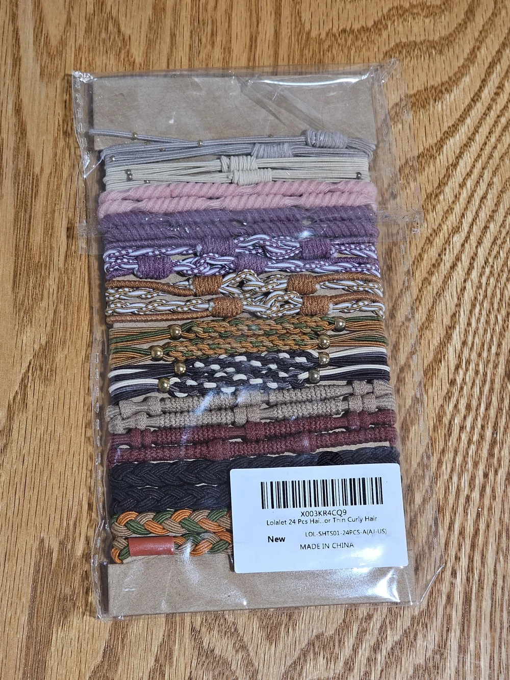 Assorted Neutral & Autumn Hair Tie Set - Multipack Elastic Bands